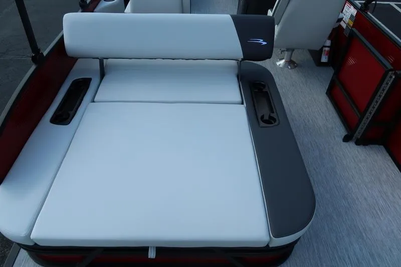 Slide: The Image of 2026 Bennington S Swingback 22 SSB SPS boat interior with cushioned seating. - 23