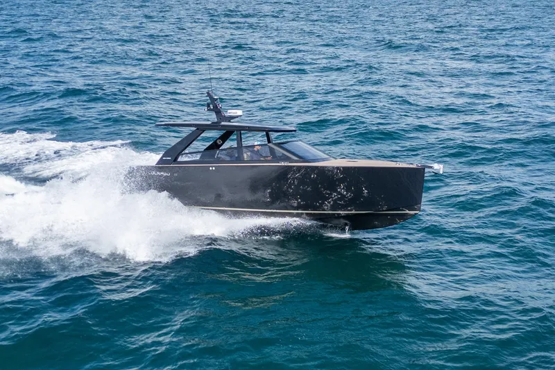 Slide: The Image of 2025 Colnago C38 OPEN boat cruising on open water. - 11