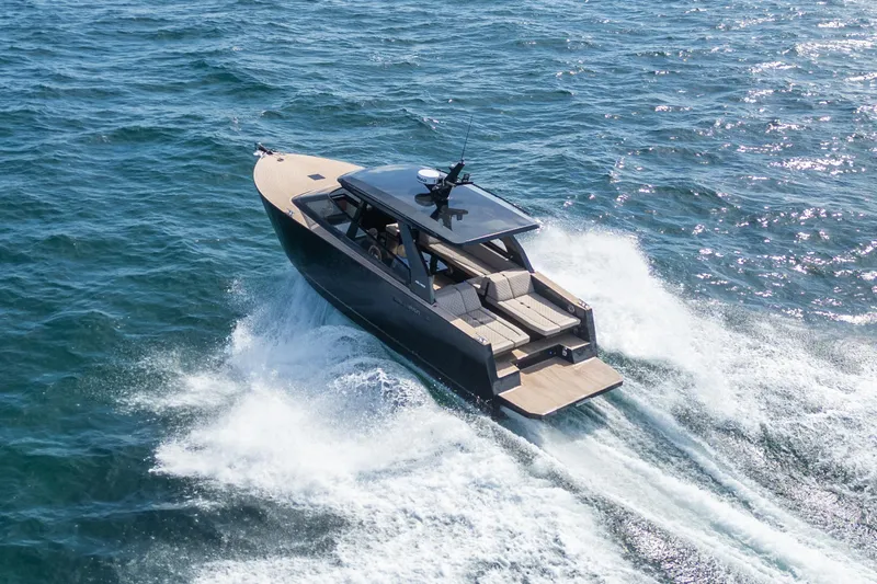 Slide: The Image of Luxury Colnago C38 OPEN yacht cruising on open sea, 2025 model. - 13