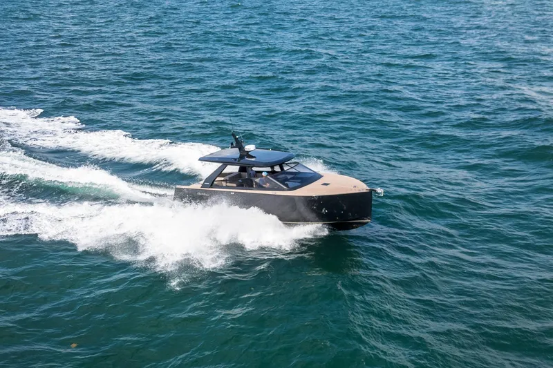 Slide: The Image of 2025 Colnago C38 OPEN boat cruising on open water, showcasing sleek design and performance. - 40