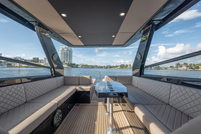 Slide: The Image of Luxurious interior of 2025 Colnago C38 OPEN yacht with waterfront view. - 68