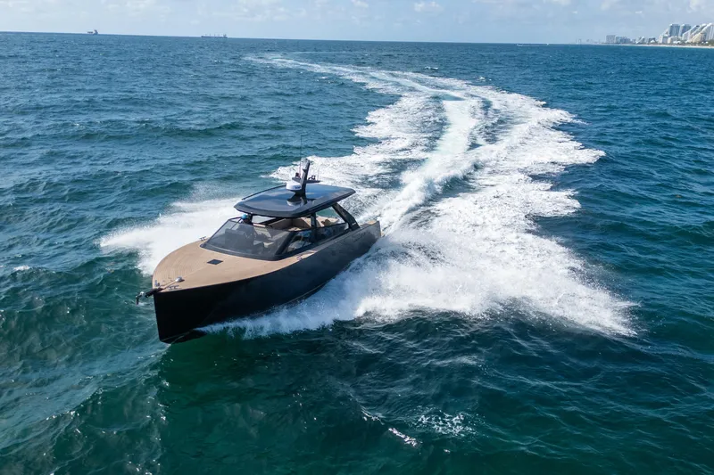 Slide: The Image of Luxury Colnago C38 OPEN yacht cruising on open sea, 2025 model. - 7