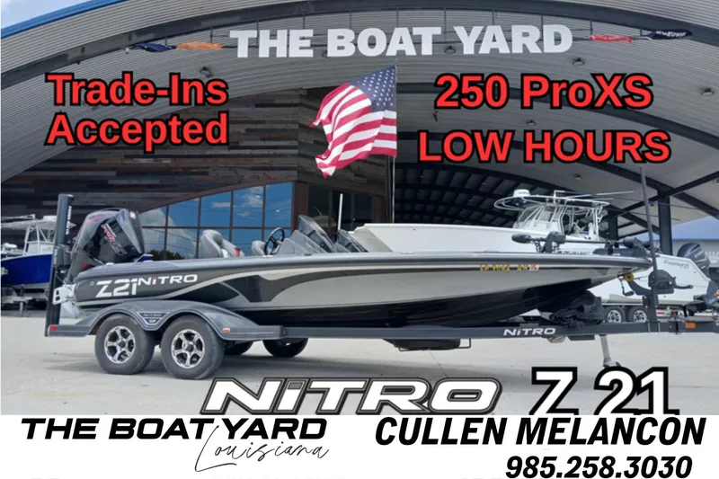 Slide: The Image of 2021 Nitro Z21 boat at The Boat Yard, trade-ins accepted, low hours, 250 ProXS engine. - 0