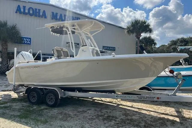 The Image of 2026 Key West 239 FS boat on trailer at Aloha Marine dealership. - 0