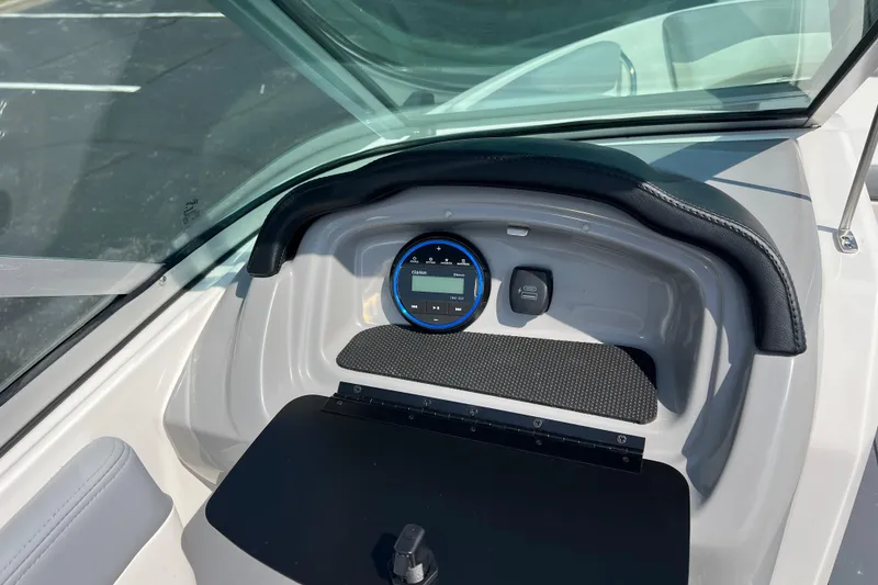 Slide: The Image of 2026 CHAPPARAL 19 SSi OB dashboard with digital display and USB port. - 14