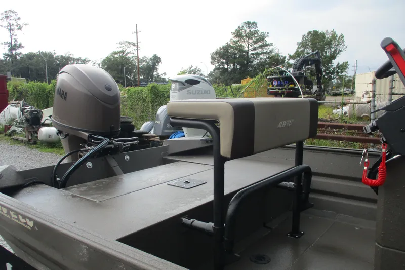 Slide: The Image of 2025 Alweld 1756 CC VV Marsh Jon boat with Yamaha and Suzuki engines. - 11