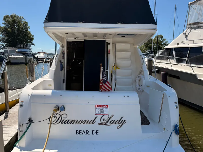Slide: The Image of 2002 Bayliner 3488 Motoryacht "Diamond Lady" docked, for sale in Bear, DE. - 3