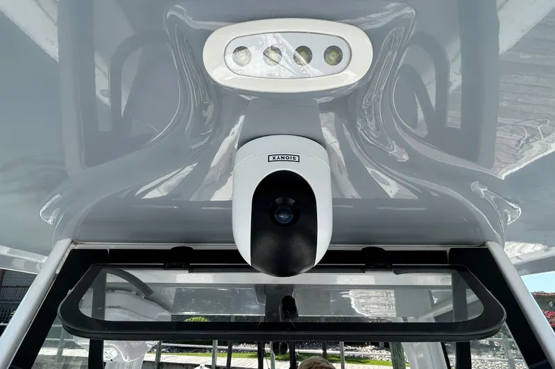 Slide: The Image of 2021 Sea Hunt Gamefish 25 boat with mounted camera and LED lights. - 35