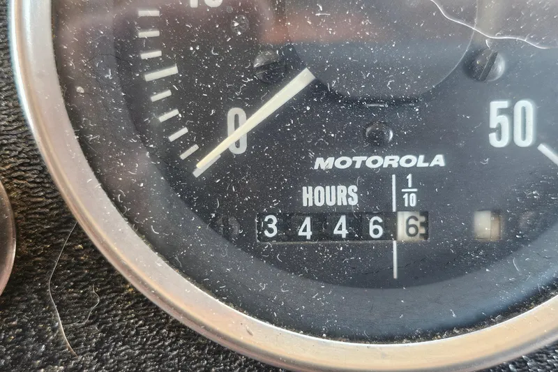 Slide: The Image of Close-up of a Nordic Tug 26 hour meter, showing 3446.6 hours. - 27