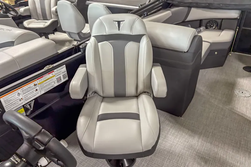 Slide: The Image of Luxurious seating in 2025 Trifecta 22 RF CS boat, featuring modern design and comfort. - 7