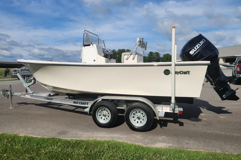 Slide: The Image of 2023 May-Craft 20 Cape Classic boat on trailer with Suzuki outboard motor. - 5