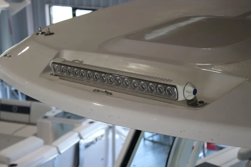 Slide: The Image of 2026 Sea Fox 328 Commander boat interior, featuring sleek design and modern amenities. - 17