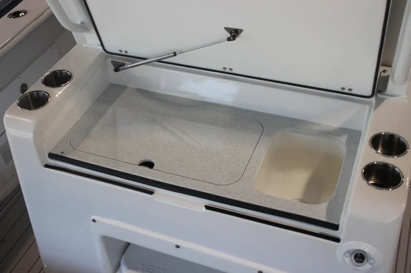 Slide: The Image of 2026 Sea Fox 328 Commander interior, showcasing sleek design and modern features. - 36