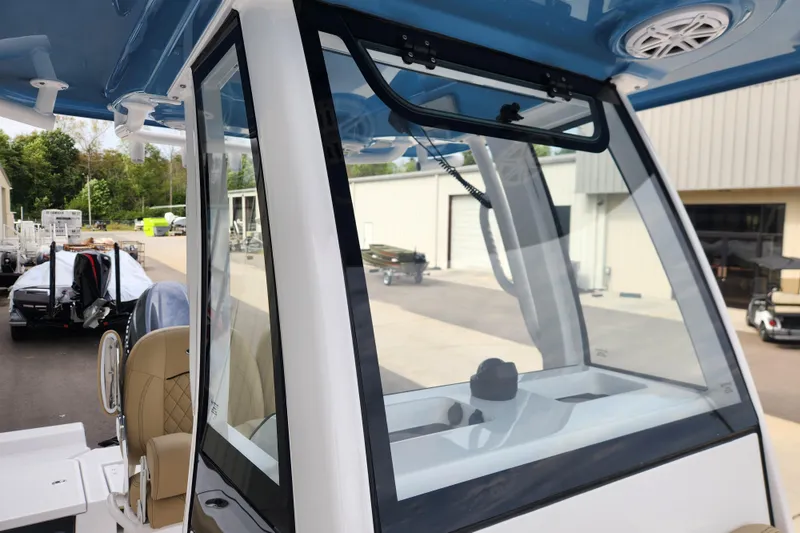 Slide: The Image of 2026 Sportsman Masters 227 Bay Boat with sleek console design and modern features. - 17