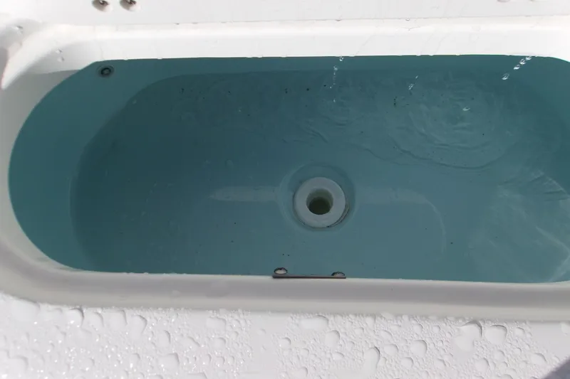 Slide: The Image of Livewell in 2026 Key West 239 FS boat, filled with water. - 4