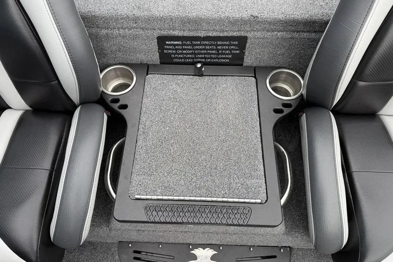 Slide: The Image of 2019 Phoenix 921 PRO XP boat interior with cup holders and seating. - 21