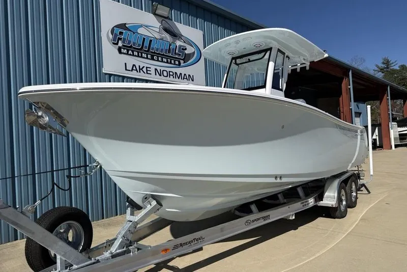 Slide: The Image of 2026 Sportsman Open 232 Center Console boat at Foothills Marine Center, Lake Norman. - 9