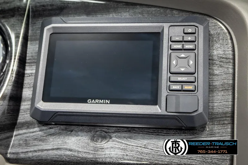Slide: The Image of Garmin navigation system in 2026 Avalon LSZ VRB boat dashboard, featuring control buttons. - 34