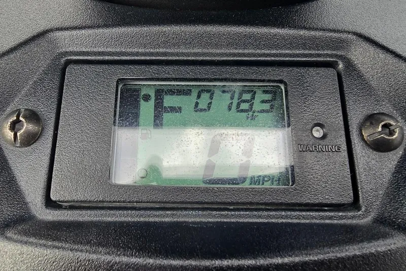 Slide: The Image of Dashboard of a 2020 Yamaha WaveRunner showing 178.3 hours and 0 MPH. - 14