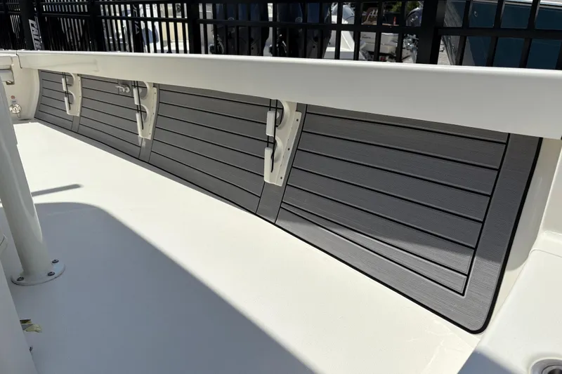 Slide: The Image of 2024 Pathfinder 2500 Hybrid boat interior with sleek, modern design and durable materials. - 25