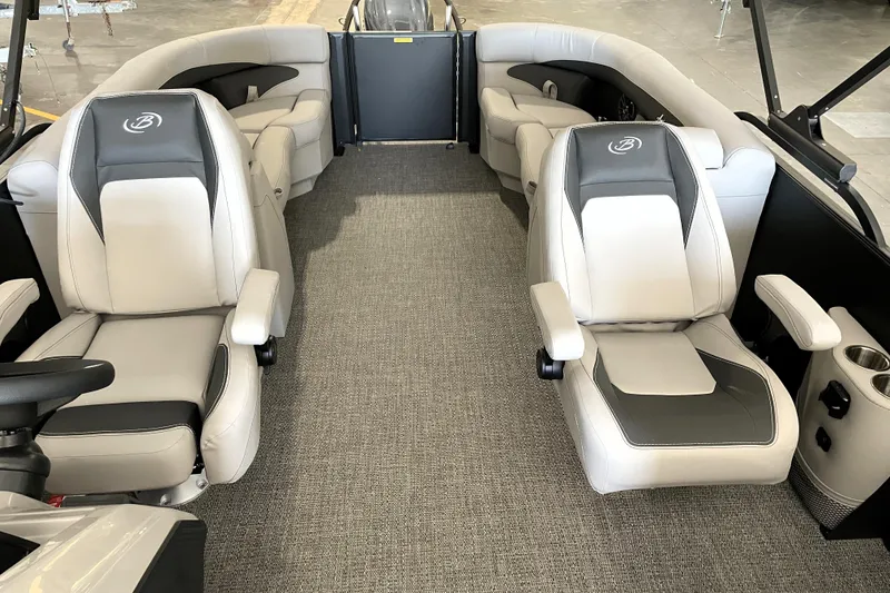 Slide: The Image of Barletta ARIA 22QC 2026 boat capacity label, 12 persons or 1760 lbs, 200 HP motor. - 20