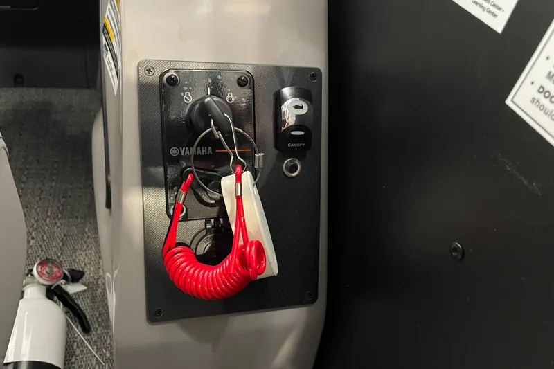 Slide: The Image of Interstate battery in Barletta ARIA 22QC 2026 model, showing connections and safety labels. - 29