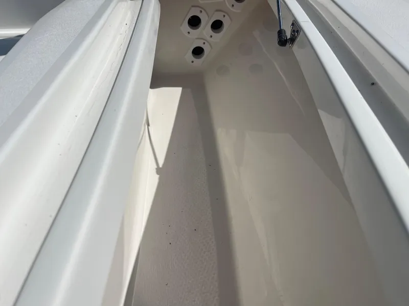 Slide: The Image of Interior view of 2025 Key West 230 Bay Reef boat compartment. - 10