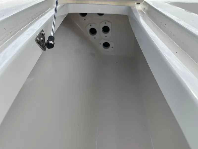 Slide: The Image of Interior view of 2025 Key West 230 Bay Reef boat compartment. - 11