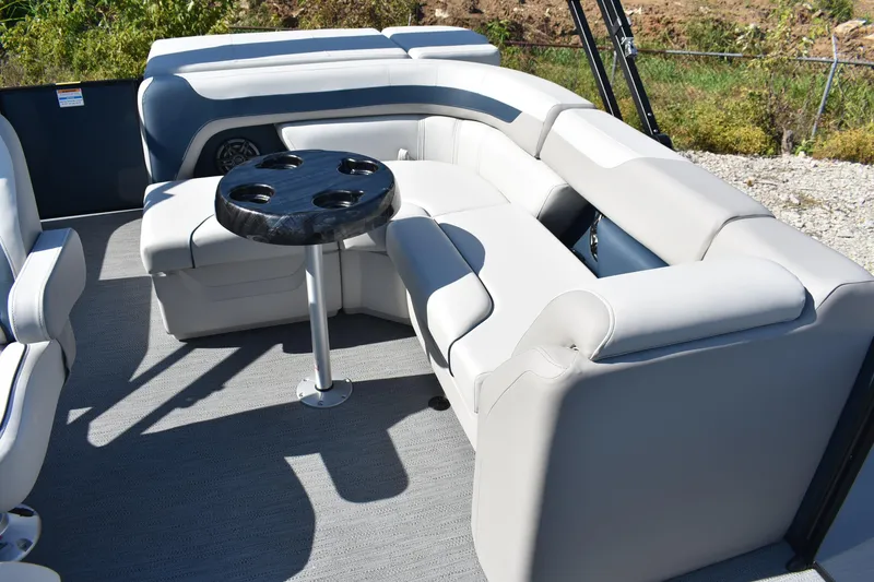 Slide: The Image of Luxurious seating area on 2026 Godfrey Sweetwater 2086 C pontoon boat. - 15