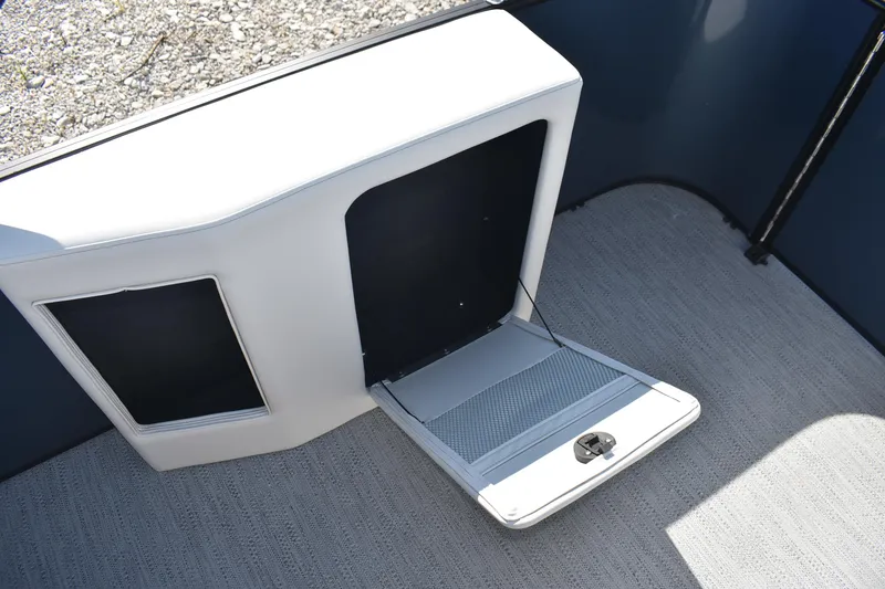 Slide: The Image of Storage compartment on 2026 Godfrey Sweetwater 2086 C boat, featuring sleek design and functionality. - 20