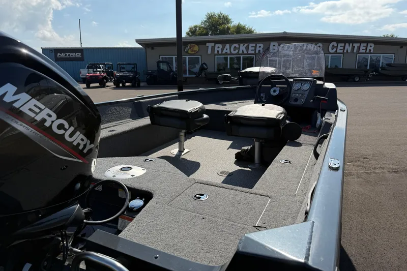 Slide: The Image of 2022 Tracker PGV16SC boat with Mercury engine at Tracker Boating Center. - 3