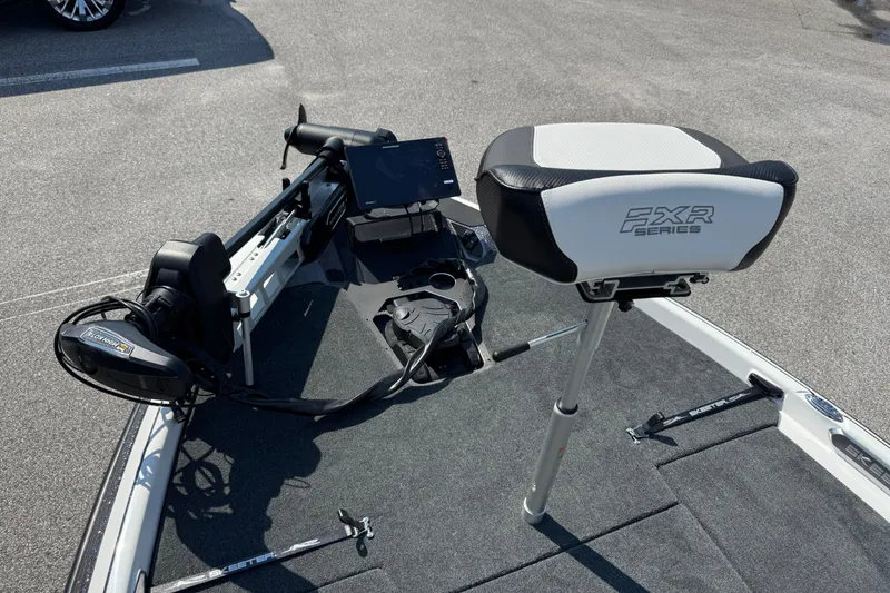 Slide: The Image of 2026 Skeeter FXR20 FLEX boat deck with FXR Series seat and advanced controls. - 7