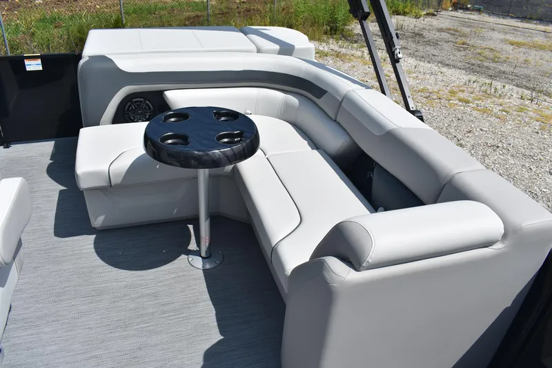 Slide: The Image of Luxurious seating area on 2026 Godfrey SWEETWATER 2086SB pontoon boat. - 13