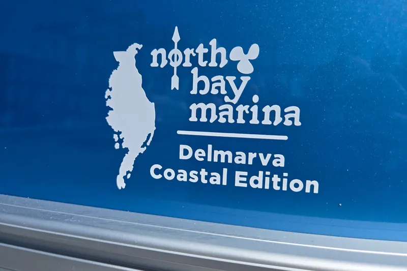 Slide: The Image of North Bay Marina Delmarva Coastal Edition logo on Godfrey Xperience 2286 SBX, 2026 model. - 40