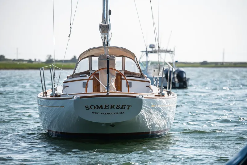 Slide: The Image of 2006 Morris M36 Daysailer "Somerset" on water, West Falmouth, MA. - 13