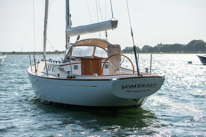 Slide: The Image of 2006 Morris M36 Daysailer on water, named Somerset, West Falmouth, MA. - 42