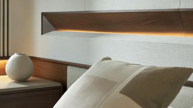 Slide: The Image of Luxurious interior of 2025 Princess F65 yacht with modern decor and ambient lighting. - 24