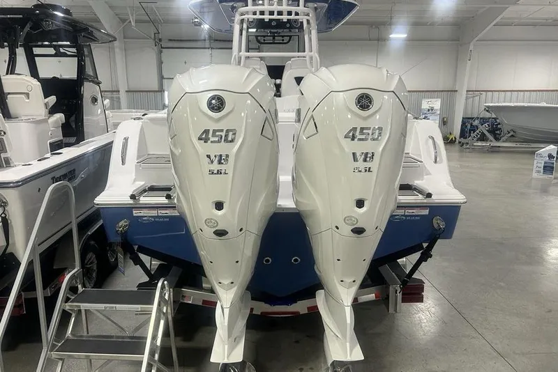 Slide: The Image of Luxurious seating area on 2026 Sportsman Heritage 321 Center Console boat. - 8