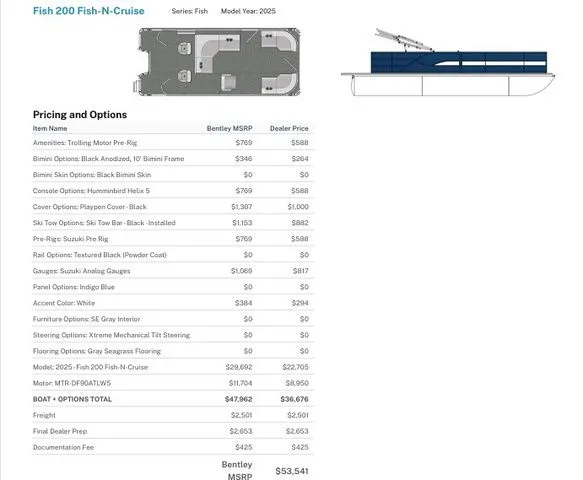 Slide: The Image of Bentley Pontoons Fish 200 CWT / DF90ATL5 2026 - 36