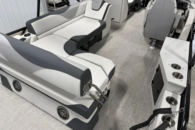 Slide: The Image of 2025 Avalon LSZ Cruise Rear Bench interior with luxurious seating and modern amenities. - 9