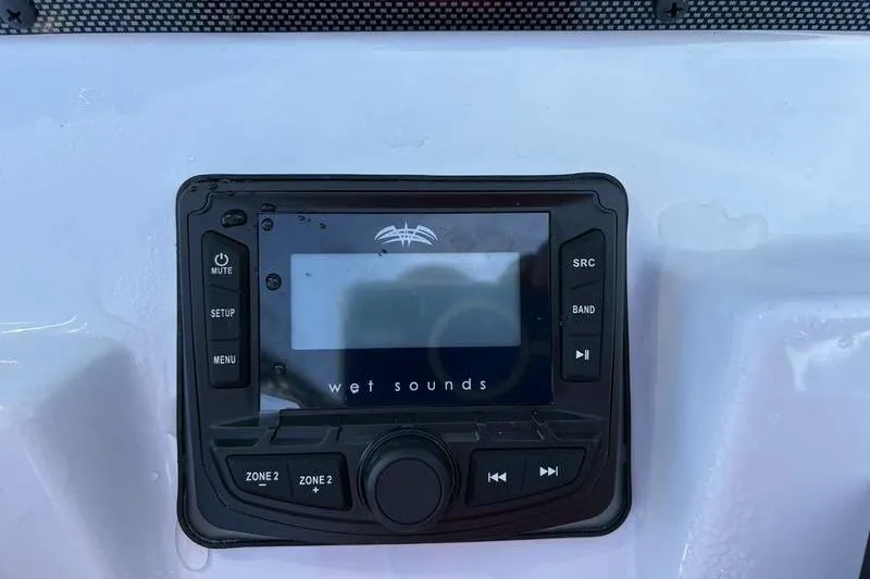 Slide: The Image of Control panel of Wet Sounds audio system on 2026 Xpress H20B Bay boat. - 7