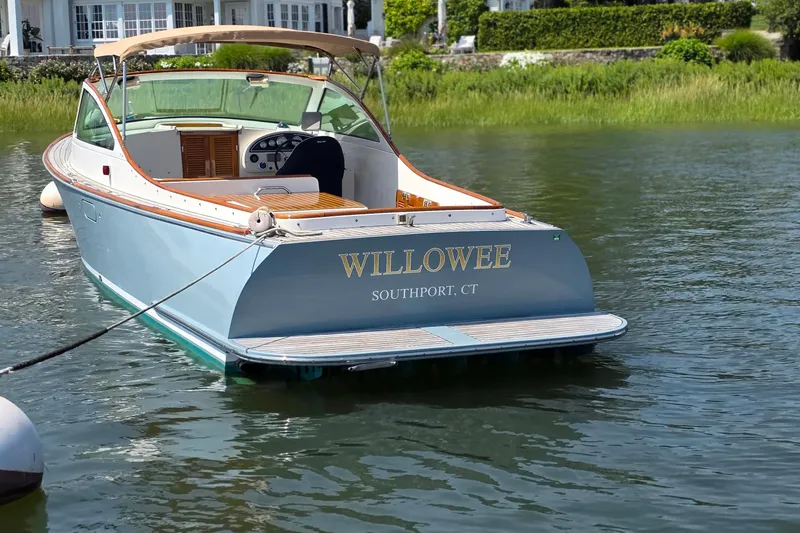 Slide: The Image of 2006 Nordic Star 33 Runabout boat named "WILLOWEE" docked in Southport, CT. - 8
