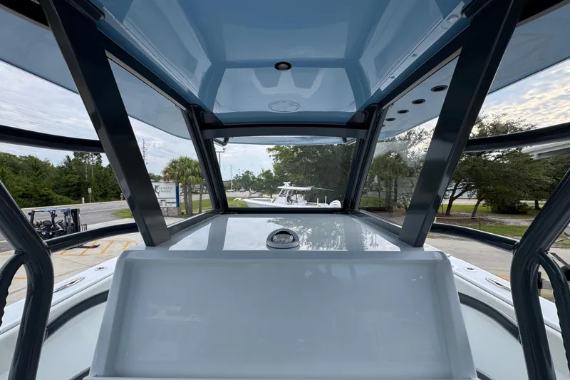 Slide: The Image of 2026 Invincible 38 Catamaran interior view with sleek design and modern features. - 33