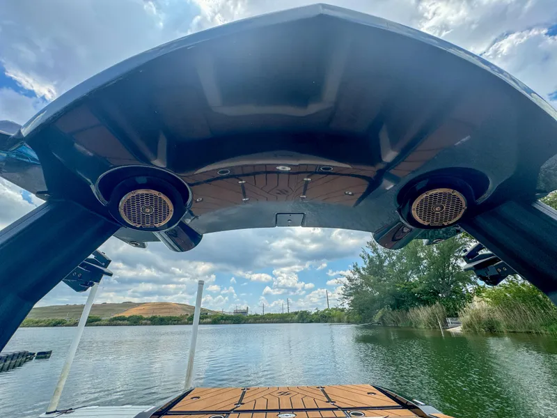 Slide: The Image of 2024 Varatti Z2373 boat with a view of the lake and sky. - 31