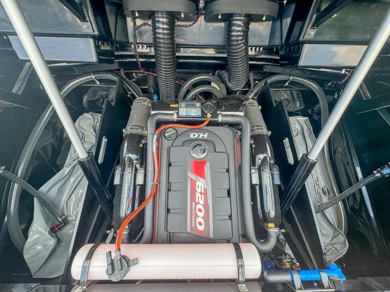 Slide: The Image of 2024 Varatti Z2373 engine compartment with 6.2L V8 engine. - 40