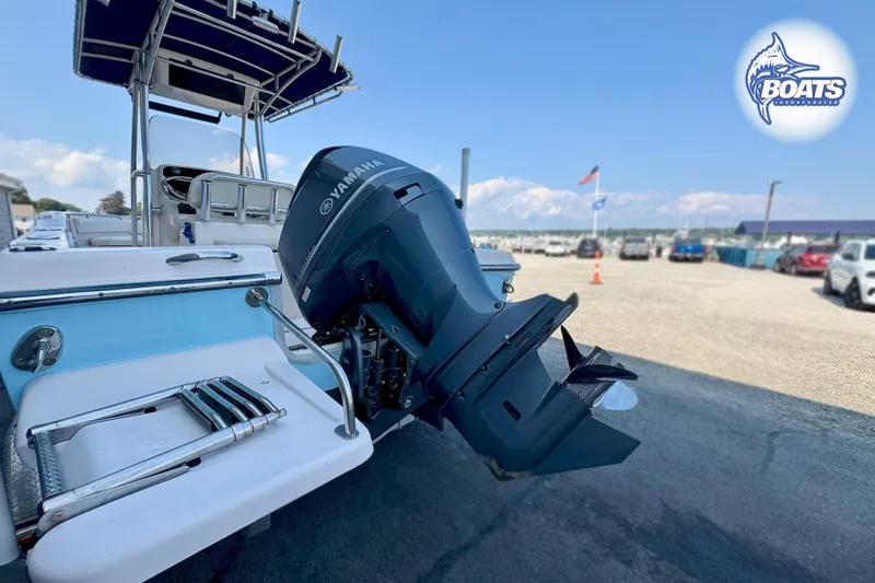 Slide: The Image of 2013 Grady-White Fisherman 209 boat with Yamaha outboard motor at marina. - 11