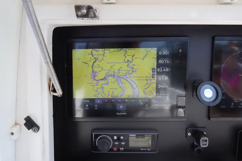 Slide: The Image of Garmin navigation display on 2008 Contender 31 Tournament boat dashboard. - 20