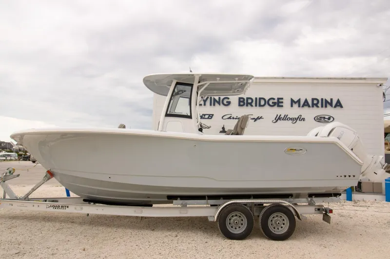 The Image of 2026 Sea Hunt Gamefish 25 boat on trailer at Flying Bridge Marina. - 0