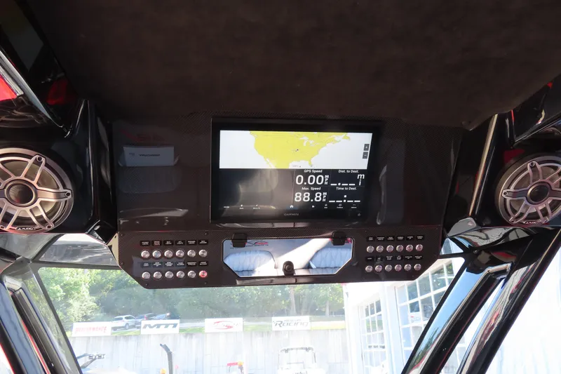 Slide: The Image of Dashboard of 2026 MTI 42 v boat with GPS and audio system. - 15