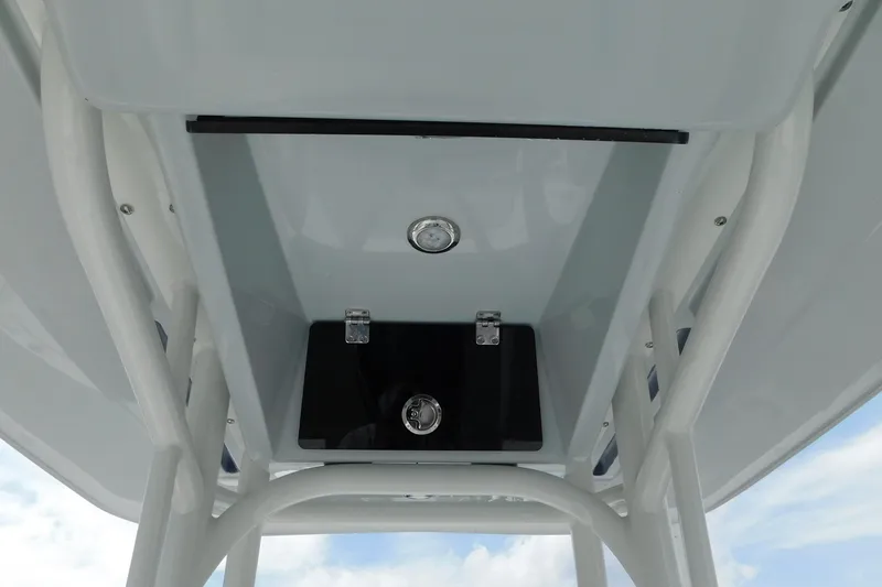 Slide: The Image of 2026 Pathfinder 2200 TRS boat console, featuring sleek design and sturdy construction. - 16